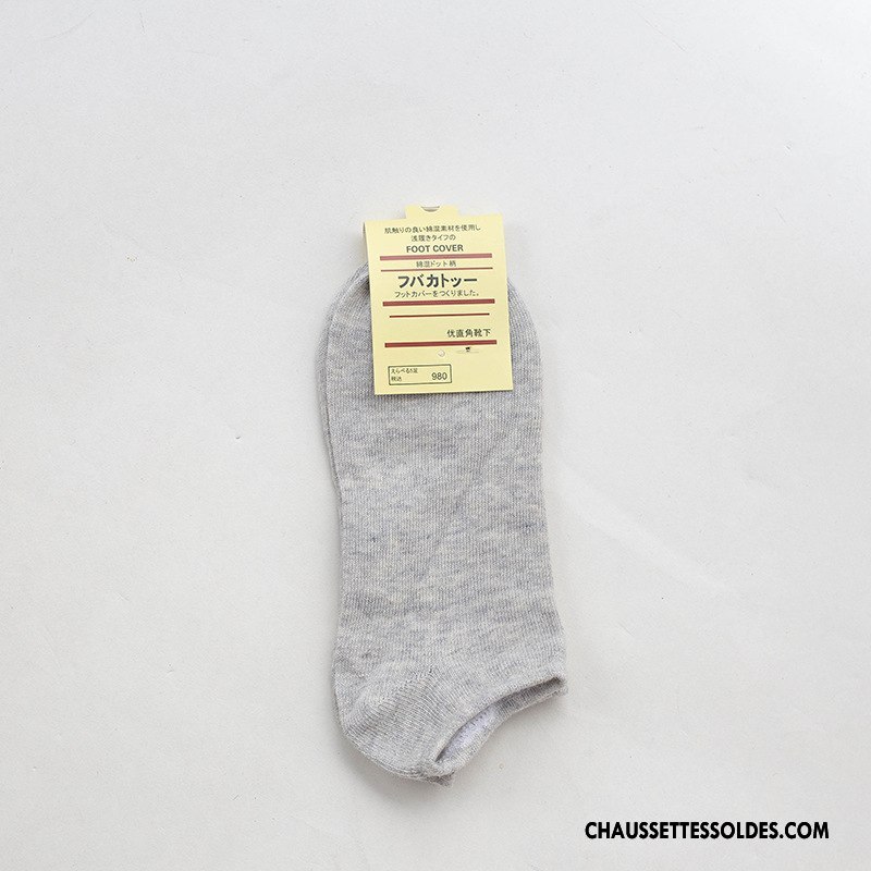 Chaussette Basse Femme Dame Chaussette Courte Été 100% Coton Printemps Le Nouveau Couleurs De Bonbons Pure Rose Clair
