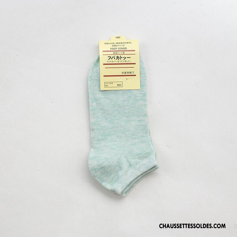Chaussette Basse Femme Dame Chaussette Courte Été 100% Coton Printemps Le Nouveau Couleurs De Bonbons Pure Rose Clair