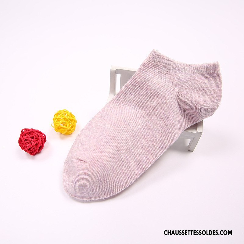 Chaussette Basse Femme Dame Couleurs De Bonbons Violet
