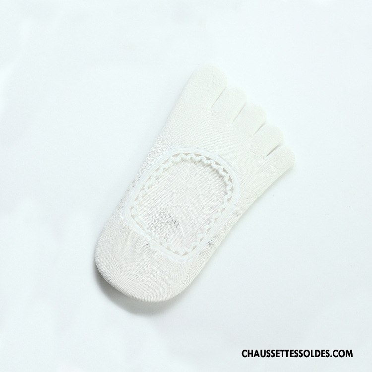 Chaussette Basse Femme Dame Invisible L'automne Été Printemps Antidérapant Blanc Or