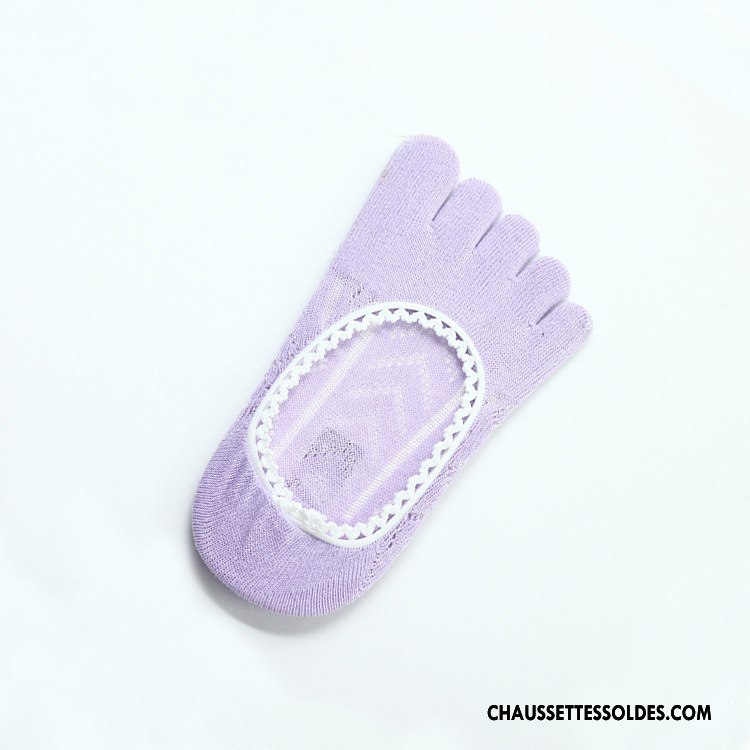 Chaussette Basse Femme Dame Invisible L'automne Été Printemps Antidérapant Blanc Or