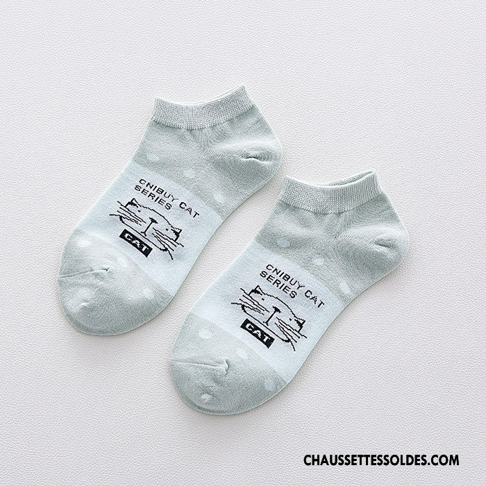 Chaussette Basse Femme Dame Le Nouveau 100% Coton Chaussette Basse Coupée Dessin Animé Courte Couleurs De Bonbons Rose