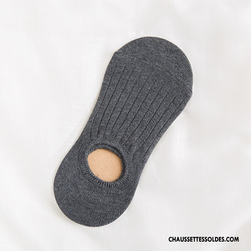 Chaussette Basse Femme Dame Matelassé Antidérapant Nouvelles Arrivées Fleurs Invisible Pure Marron / Brun Clair