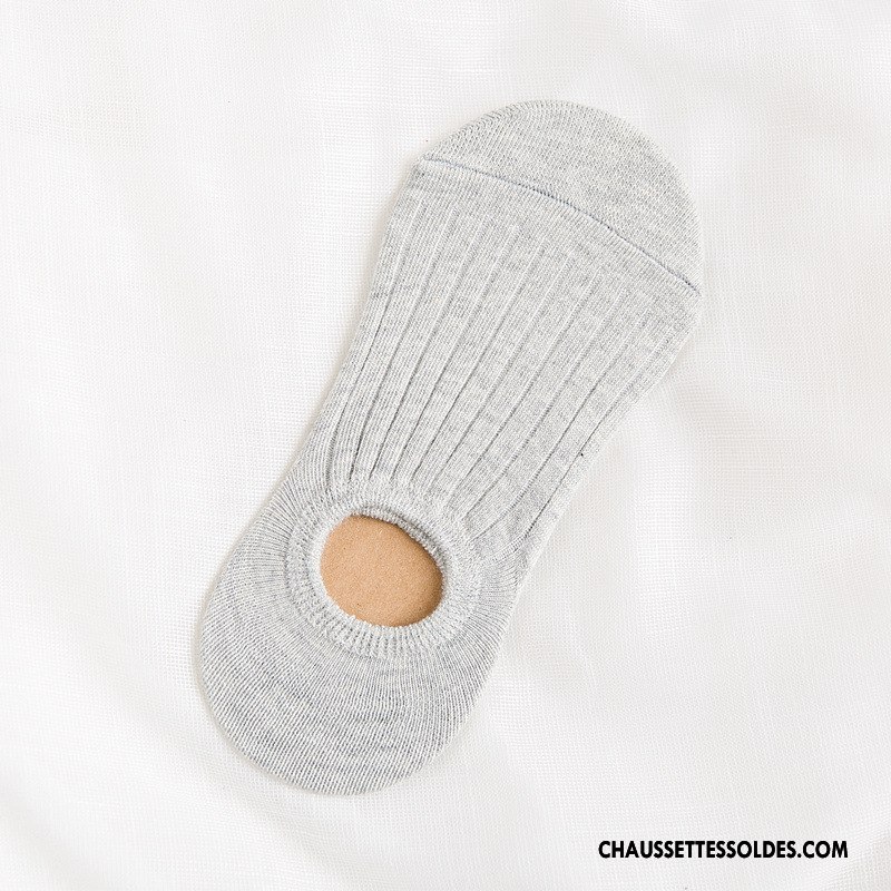 Chaussette Basse Femme Dame Matelassé Antidérapant Nouvelles Arrivées Fleurs Invisible Pure Marron / Brun Clair