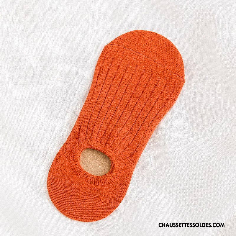 Chaussette Basse Femme Dame Matelassé Antidérapant Nouvelles Arrivées Fleurs Invisible Pure Marron / Brun Clair