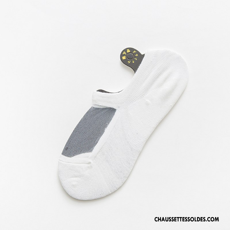 Chaussette Basse Femme Dame Matelassé Nouvelles Arrivées Invisible Été Pure Blanc Clair