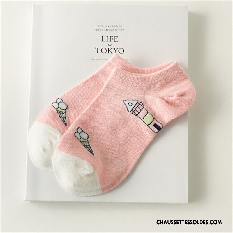 Chaussette Basse Femme Dame Modèle La Vie Chaussette Basse Coupée Printemps Été Vert Clair