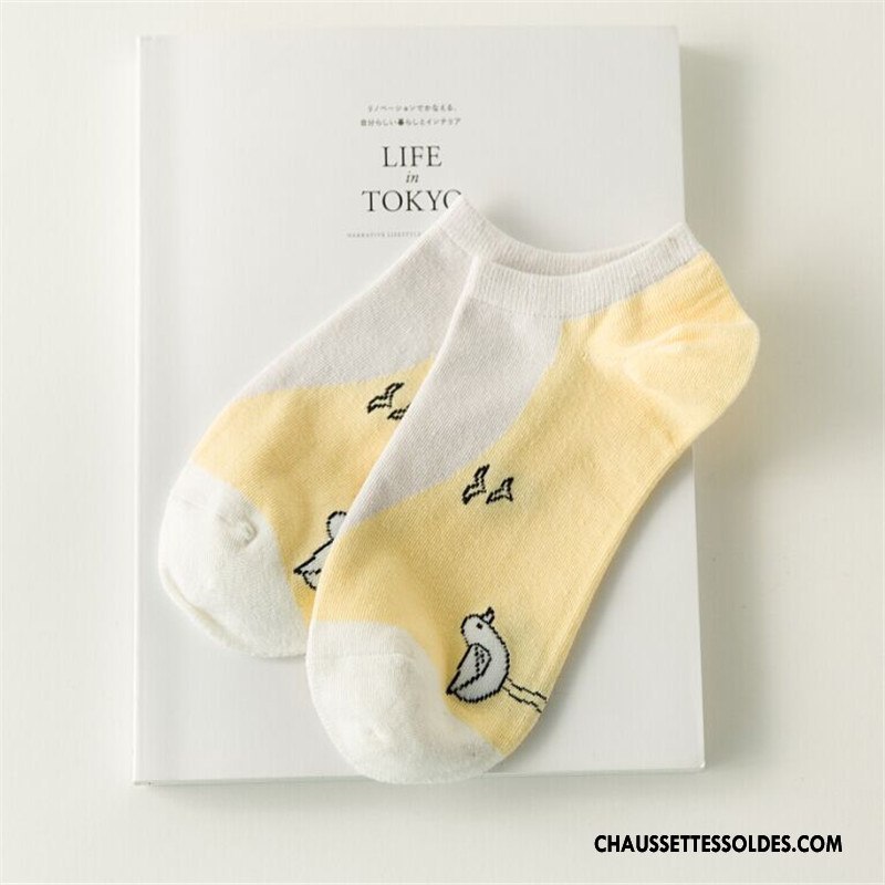Chaussette Basse Femme Dame Modèle La Vie Chaussette Basse Coupée Printemps Été Vert Clair