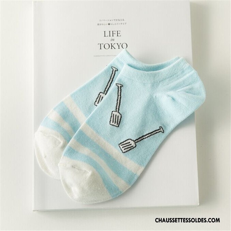 Chaussette Basse Femme Dame Modèle La Vie Chaussette Basse Coupée Printemps Été Vert Clair