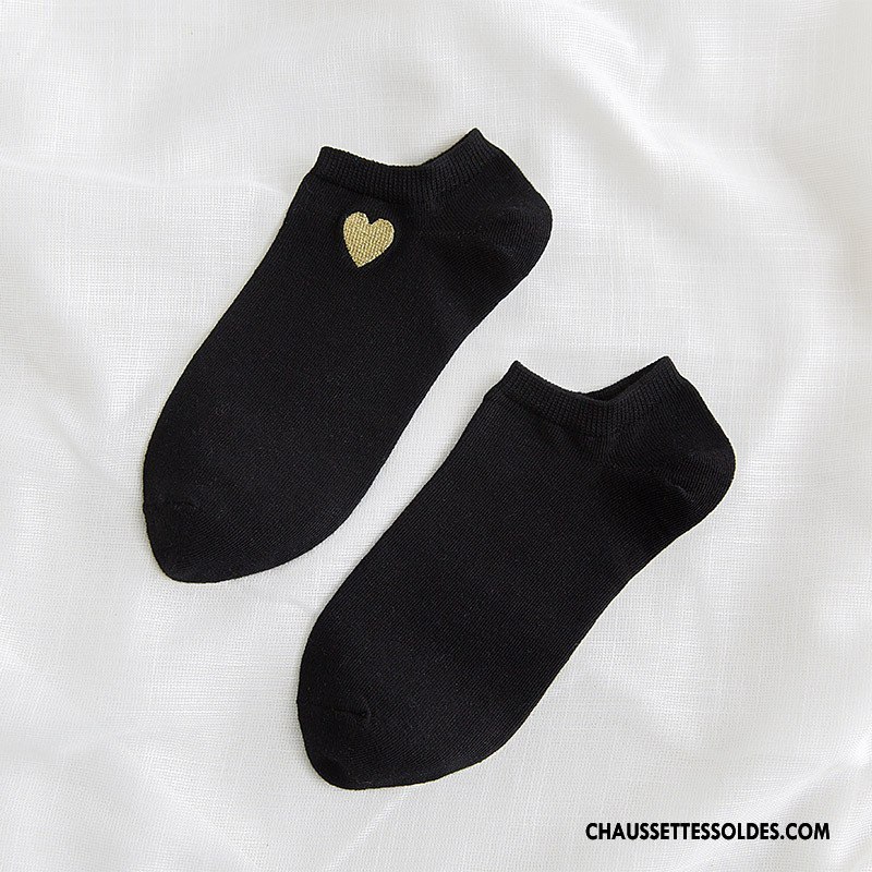Chaussette Basse Femme Dame Nouvelles Arrivées Chaussette Courte Coton Bio Tendance Mode Jaune