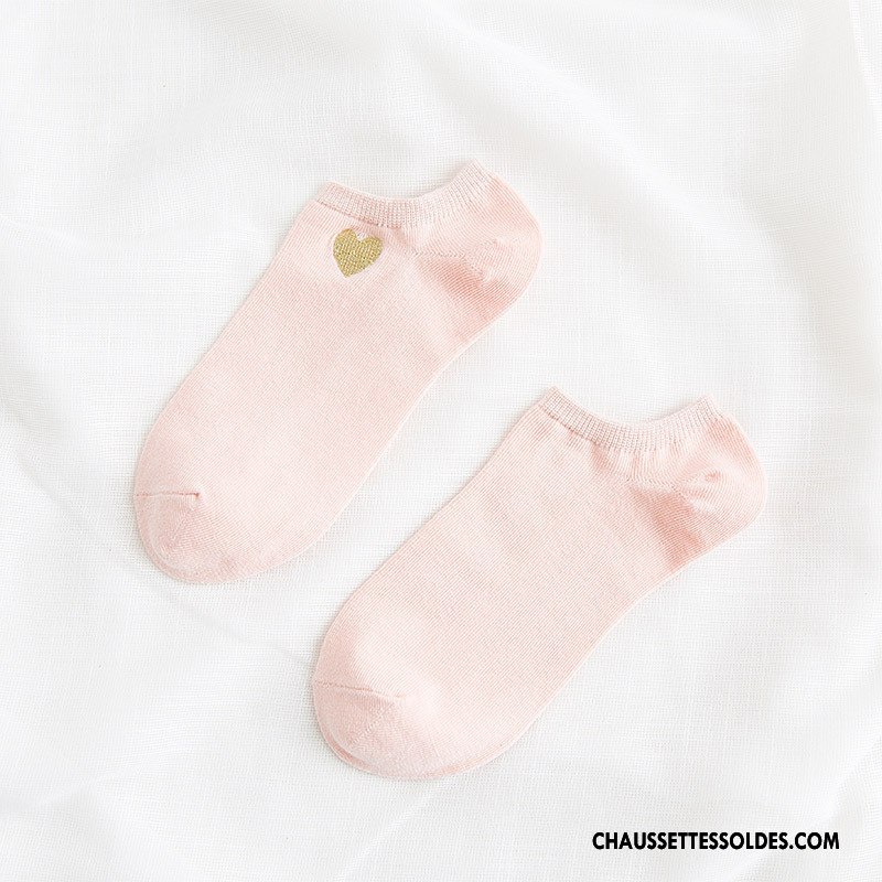 Chaussette Basse Femme Dame Nouvelles Arrivées Chaussette Courte Coton Bio Tendance Mode Jaune
