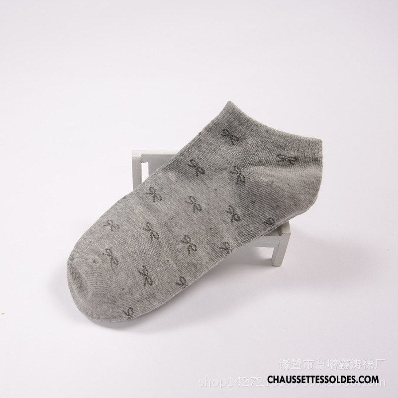 Chaussette Basse Femme Dame Papillon Courte Chaussette Basse Coupée Chaussettes En Coton Invisible Bleu