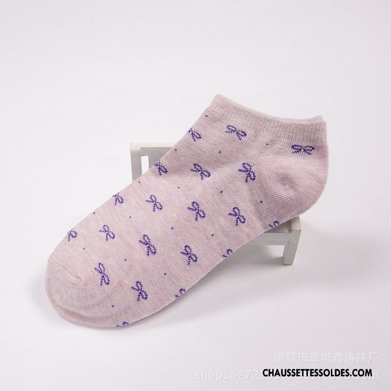 Chaussette Basse Femme Dame Papillon Courte Chaussette Basse Coupée Chaussettes En Coton Invisible Bleu