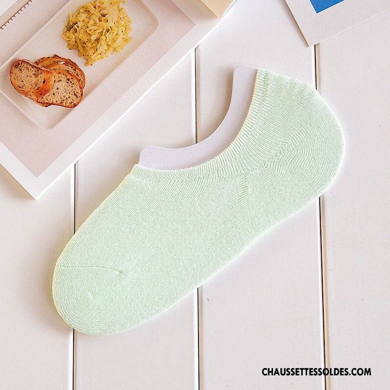 Chaussette Basse Femme Dame Été Chaussette Basse Coupée Le Nouveau Invisible Printemps Couleurs De Bonbons Bleu Clair Pure