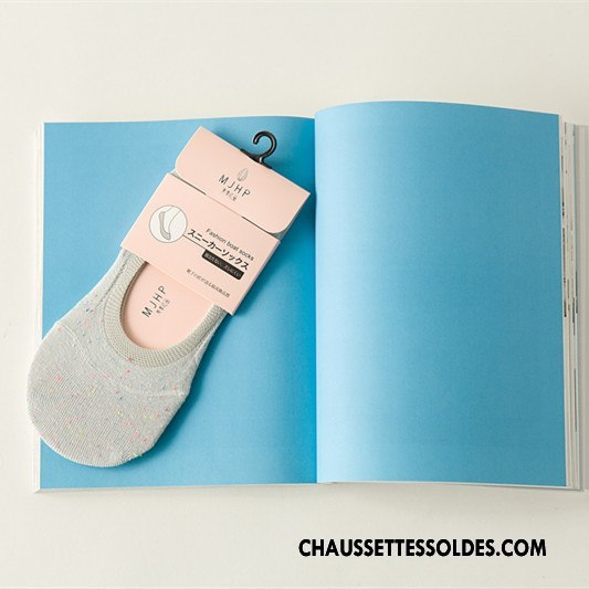 Chaussette Basse Femme Dame Été Style Chaud Silicone Kaki Yarn