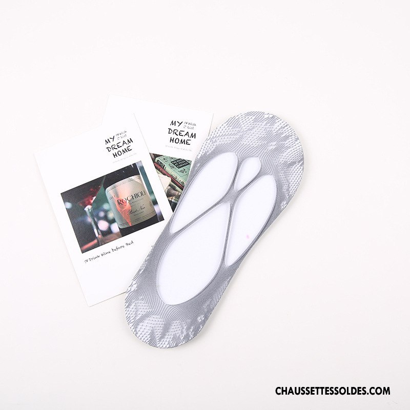 Chaussette Basse Femme Dentelle Invisible Engrener Tendance Dame Nouvelles Arrivées Noir Clair
