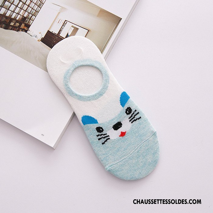Chaussette Basse Femme Dessin Animé Chaussette Basse Coupée Petit Invisible Chaussettes En Coton Été Jaune Clair