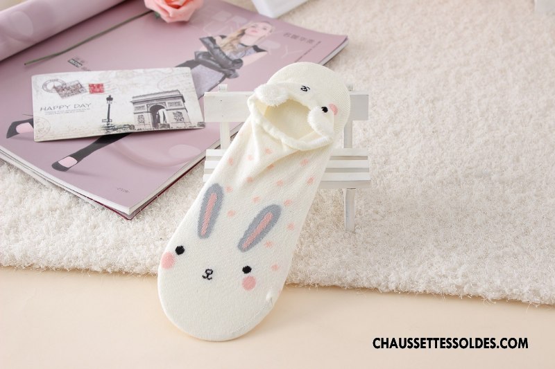 Chaussette Basse Femme Dessin Animé Chaussettes En Coton Charmant Ultra Chaussette Basse Coupée Dimensionnel Bleu
