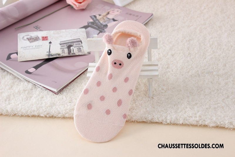 Chaussette Basse Femme Dessin Animé Chaussettes En Coton Charmant Ultra Chaussette Basse Coupée Dimensionnel Bleu