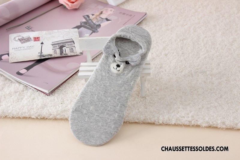 Chaussette Basse Femme Dessin Animé Chaussettes En Coton Charmant Ultra Chaussette Basse Coupée Dimensionnel Bleu