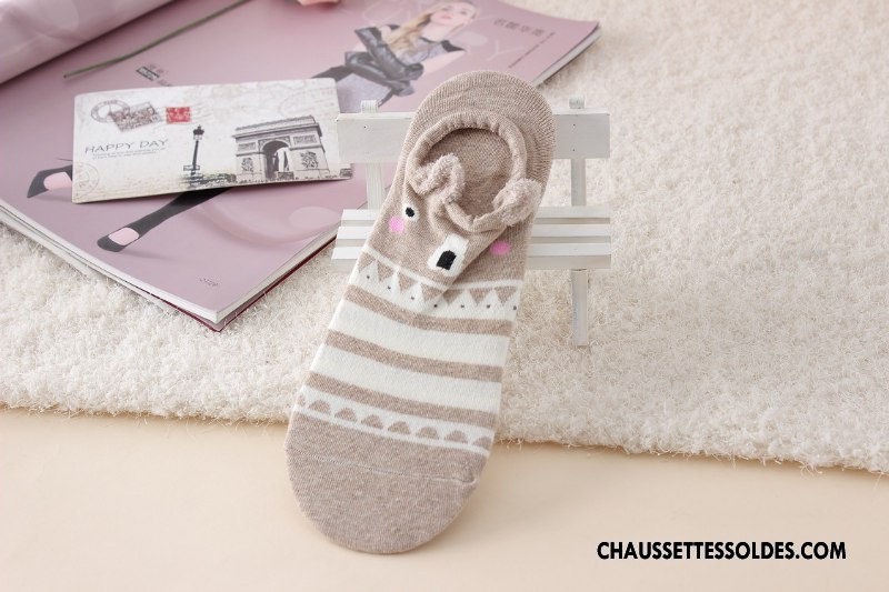 Chaussette Basse Femme Dessin Animé Chaussettes En Coton Charmant Ultra Chaussette Basse Coupée Dimensionnel Bleu