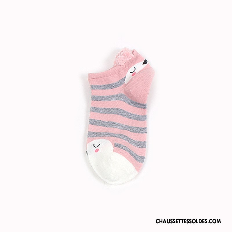 Chaussette Basse Femme Dessin Animé Chaussettes En Coton Dimensionnel Dame Matelassé Bleu
