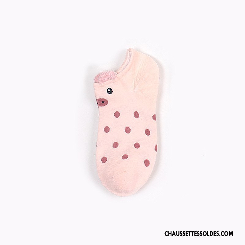 Chaussette Basse Femme Dessin Animé Chaussettes En Coton Dimensionnel Dame Matelassé Bleu