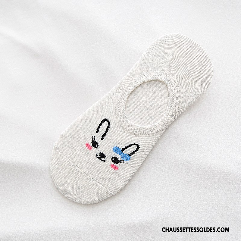 Chaussette Basse Femme Dessin Animé Tous Les Assortis Le Nouveau Invisible Renard Été Vert Clair