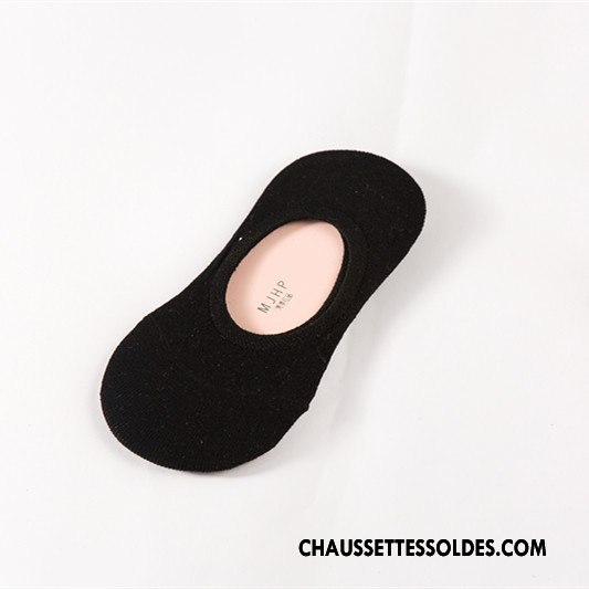 Chaussette Basse Femme Invisible Antidérapant Silicone Été Le Nouveau Couleurs De Bonbons Pure Vert Clair