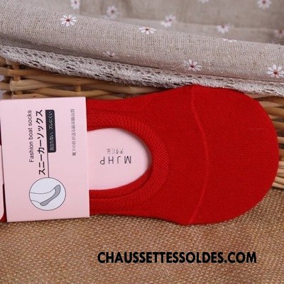 Chaussette Basse Femme Invisible Antidérapant Silicone Été Le Nouveau Couleurs De Bonbons Pure Vert Clair