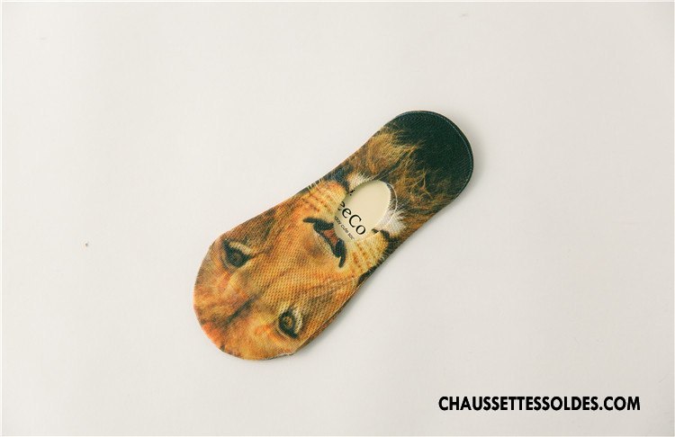 Chaussette Basse Femme Invisible Chaussettes En Coton Été Dessin Animé Le Nouveau Printemps Bleu Marin Impression