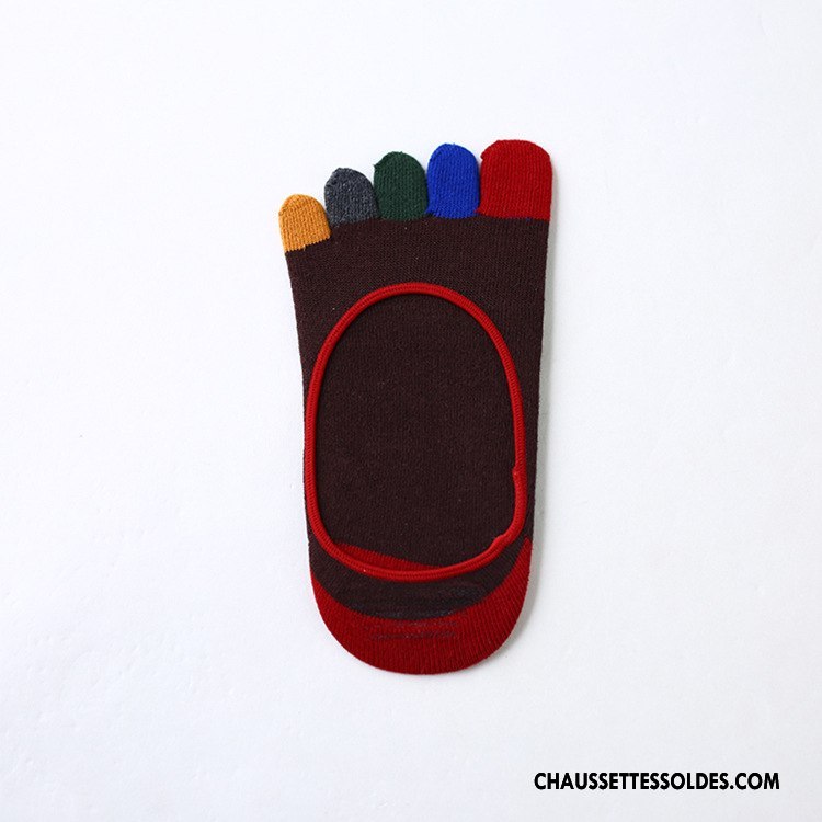 Chaussette Basse Femme Invisible Couleur 100% Coton Coloré
