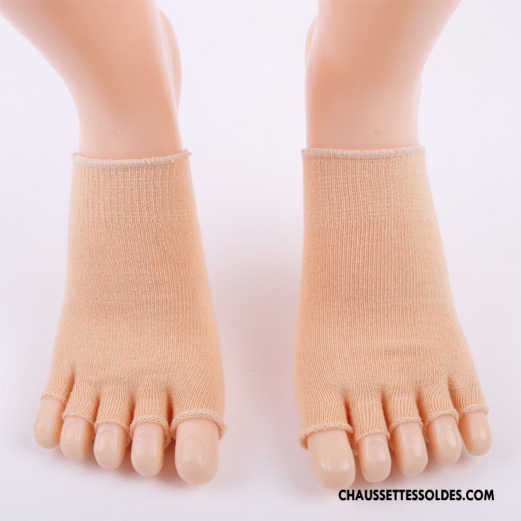 Chaussette Basse Femme Invisible Homme Matelassé Modèles Féminins Longue Cinq Doigts Rose