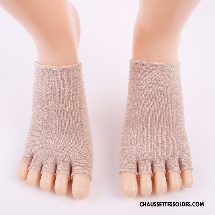 Chaussette Basse Femme Invisible Homme Matelassé Modèles Féminins Longue Cinq Doigts Rose