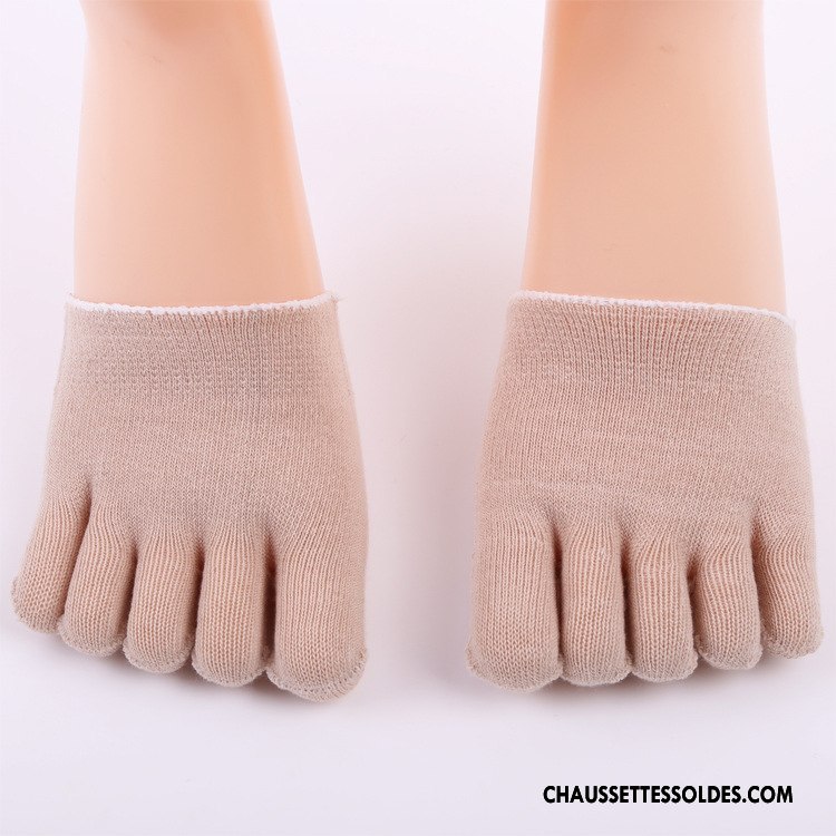 Chaussette Basse Femme Invisible Milieu Sandales Derbies Rose Clair
