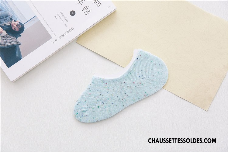 Chaussette Basse Femme Invisible Silicone Yarn Couleur Le Nouveau Chaussettes En Coton Violet Clair