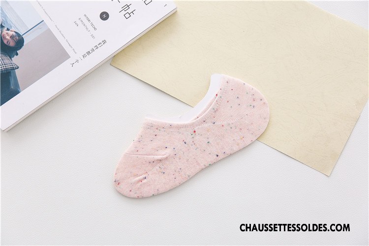 Chaussette Basse Femme Invisible Silicone Yarn Couleur Le Nouveau Chaussettes En Coton Violet Clair