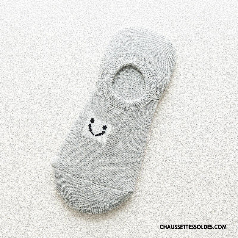 Chaussette Basse Femme L'automne Hiver Dame Invisible Lettre Renforcé Vert