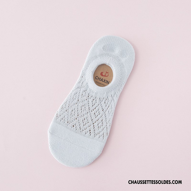 Chaussette Basse Femme Le Nouveau 100% Coton Dame Engrener Chaussettes En Coton Confortable Bleu Clair Clair