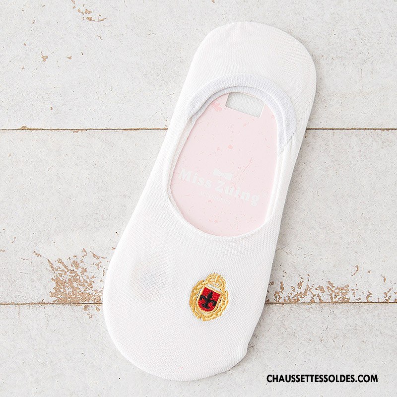 Chaussette Basse Femme Le Nouveau 100% Coton Dame Invisible Silicone Antidérapant Bordeaux Coloré Clair