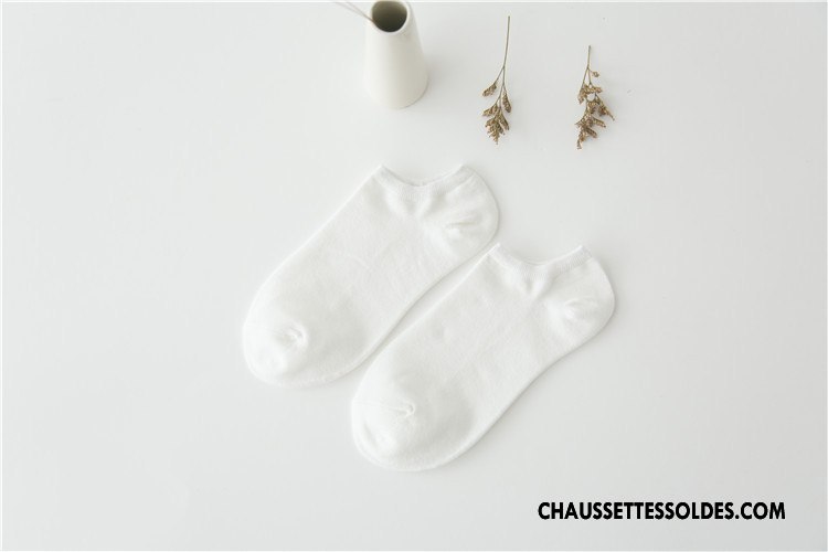 Chaussette Basse Femme Le Nouveau 100% Coton Été Chaussette Basse Coupée Frais Plaine Couleurs De Bonbons Pure Rose