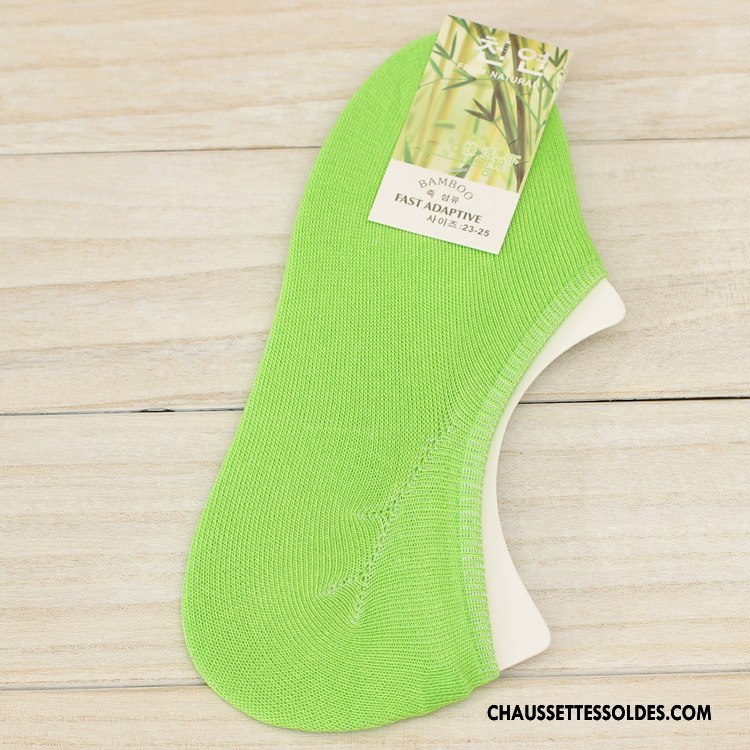 Chaussette Basse Femme Le Nouveau Absorber La Sueur Antidérapant Chaussette Basse Coupée Invisible Silicone Blanc