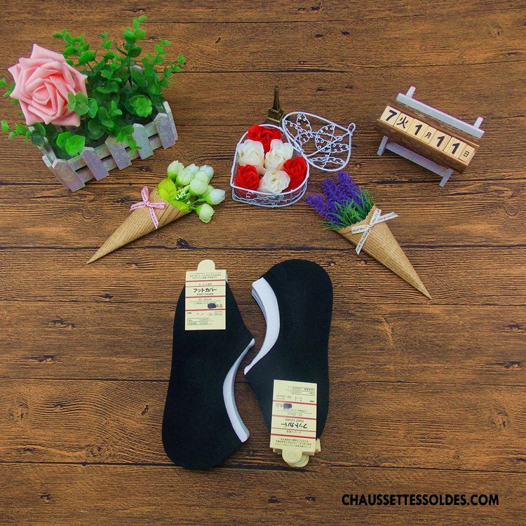 Chaussette Basse Femme Le Nouveau Absorber La Sueur Silicone Invisible Chaussettes En Coton Dame Bleu Clair