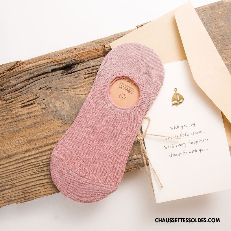 Chaussette Basse Femme Le Nouveau Antidérapant Chaussette Basse Coupée Silicone Haute Qualité Matelassé Pure Bleu
