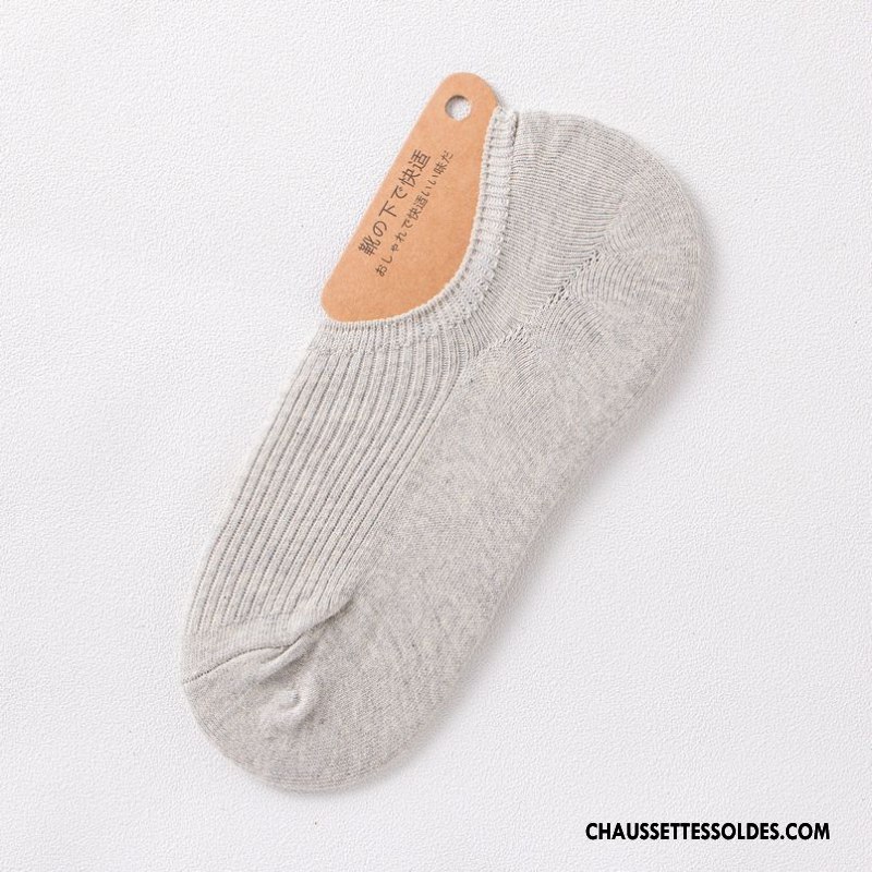 Chaussette Basse Femme Le Nouveau Chaussette Basse Coupée Dame Matelassé Chaussettes En Coton Bleu