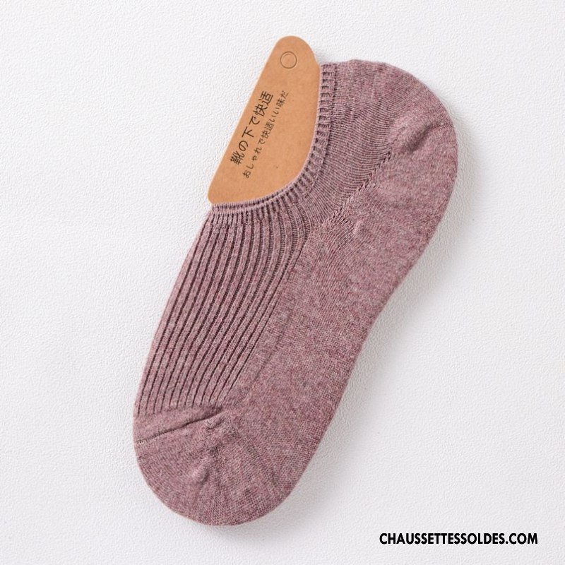 Chaussette Basse Femme Le Nouveau Chaussette Basse Coupée Dame Matelassé Chaussettes En Coton Bleu