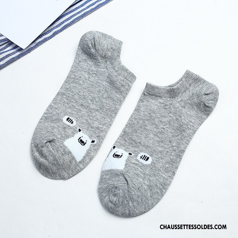 Chaussette Basse Femme Le Nouveau Dessin Animé 100% Coton Chaussette Courte Chaussette Basse Coupée Dame Rose