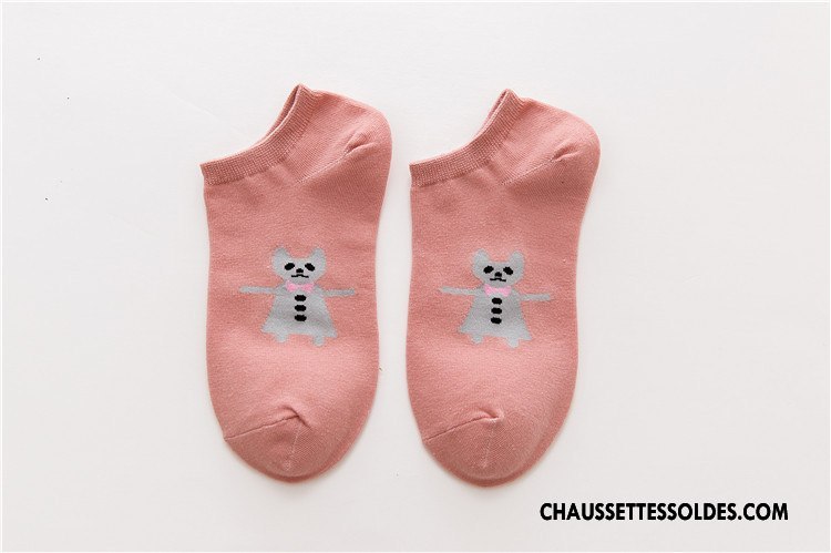 Chaussette Basse Femme Le Nouveau Hiver Coton Dessin Animé L'automne Frais Violet
