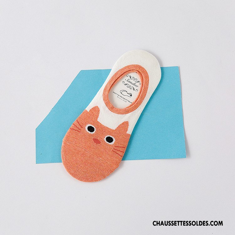 Chaussette Basse Femme Le Nouveau Invisible Printemps Casual Dame Chaussette Basse Coupée Bleu