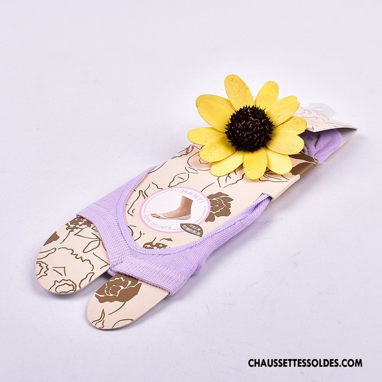Chaussette Basse Femme Le Nouveau Mode Tous Les Assortis Chaussette Basse Coupée Ouverture Du Pied Été Pure Rose